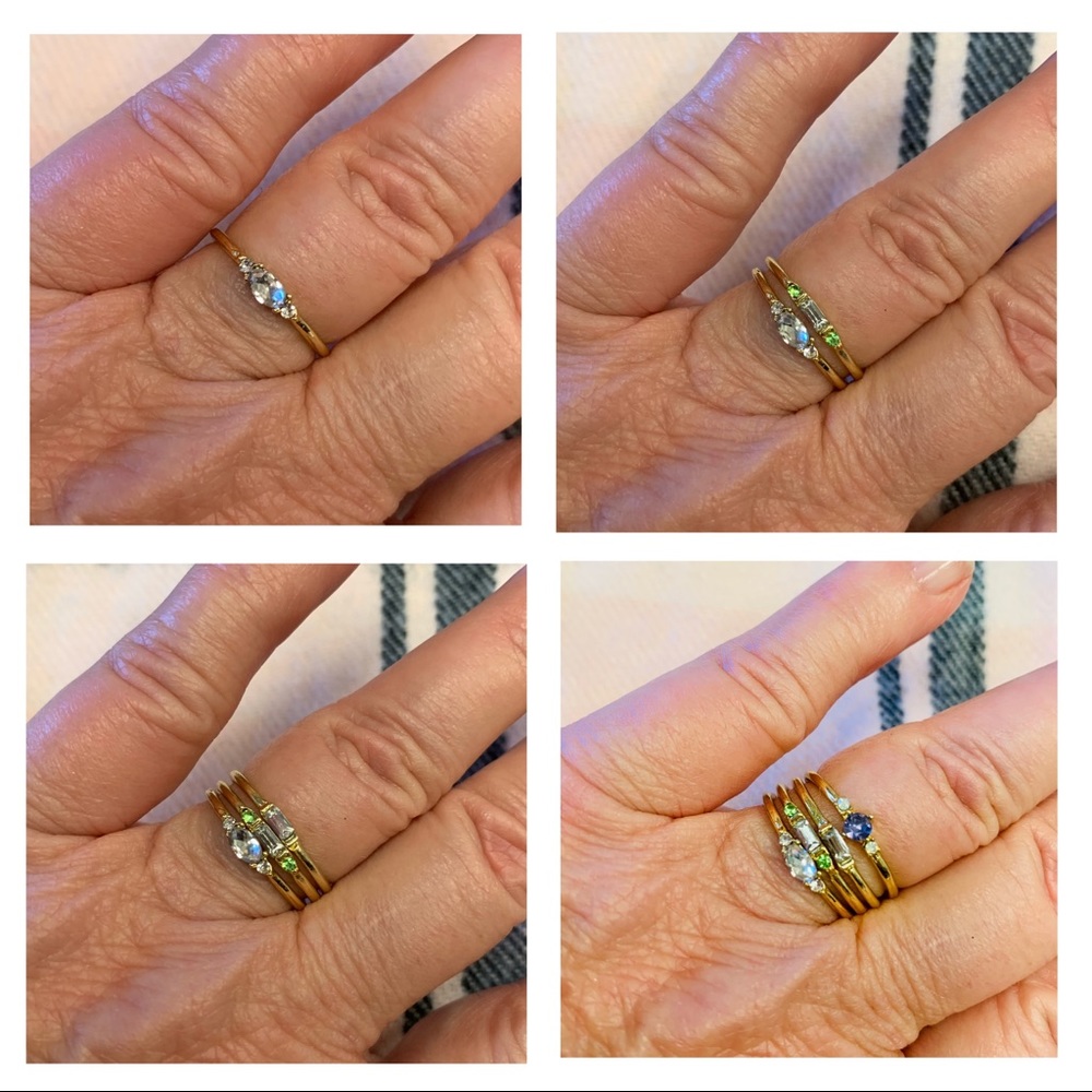 Boutique | Pretty Multi-Color Stacking Rings - Picture 5 of 8